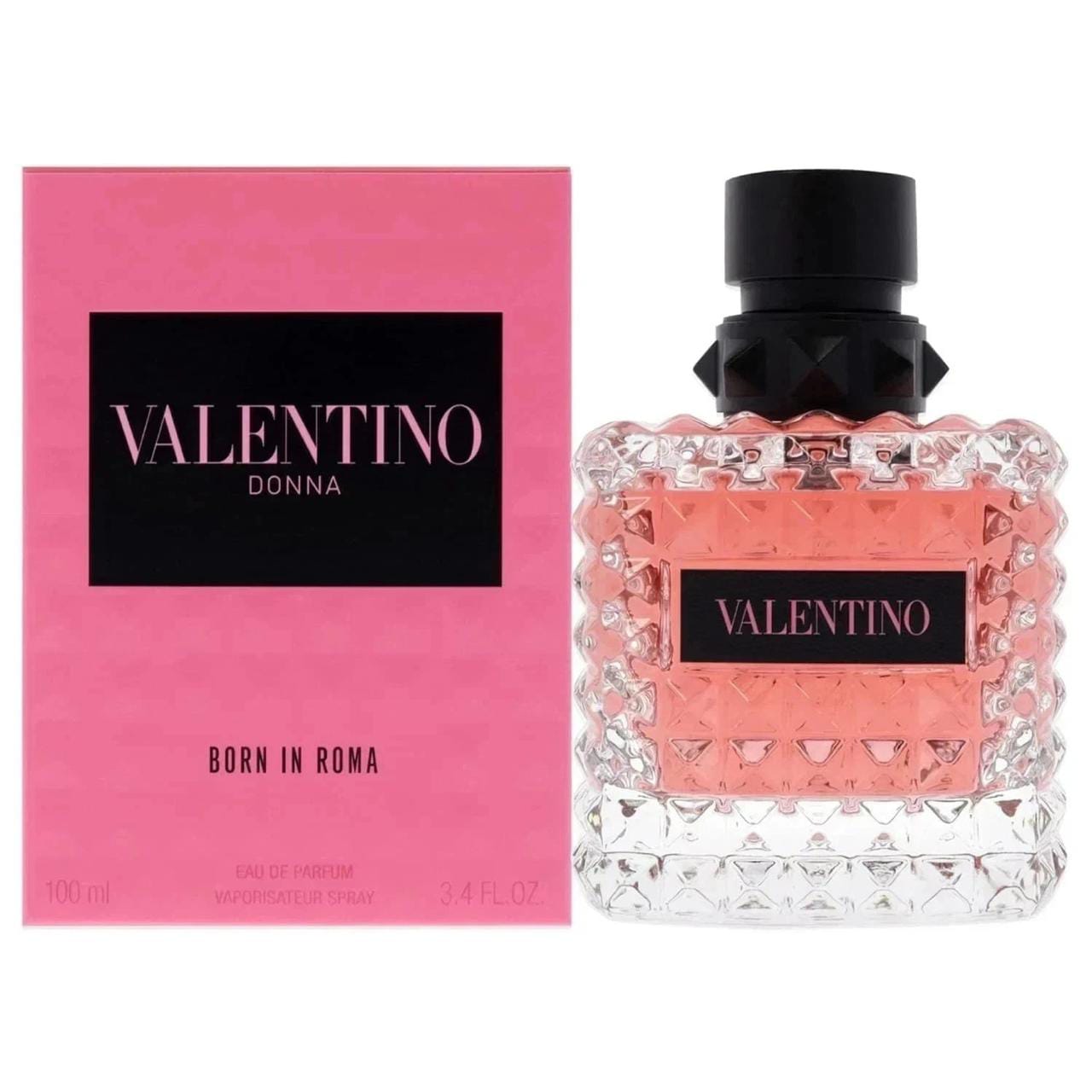 Valentino Donna Born In Roma Eau de Parfum 100ml (3.4 fl oz) | Women's Floral Amber Perfume | Long-Lasting Luxury Fragrance