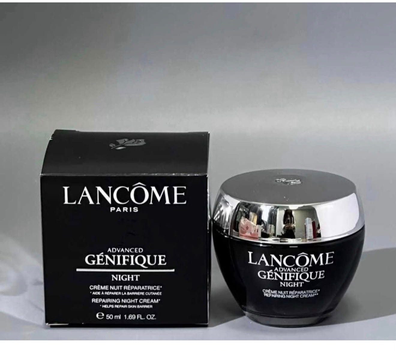 Lancôme Advanced Génifique Night Repairing Night Cream 50ml (1.69 fl oz) | Overnight Barrier Repair & Hydrating Face Moisturizer