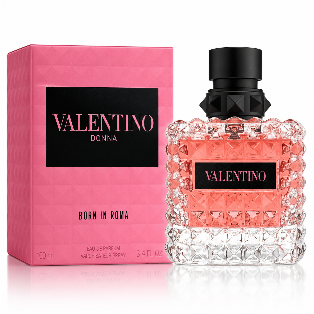 Valentino Donna Born In Roma Eau de Parfum 100ml (3.4 fl oz) | Women's Floral Amber Perfume | Long-Lasting Luxury Fragrance