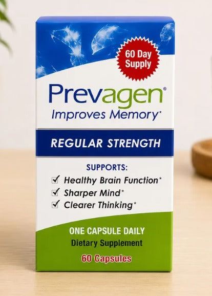 Prevagen Regular Strength Memory Supplement | 60 Capsules | One Daily Brain Health Support | 60-Day Supply