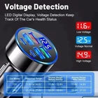 350W Super Fast Car Charger with Digital Display | Multi-Port USB Fast Charging Adapter