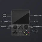 64GB Retro Handheld Game Console – Portable 2W Gaming System with Built-In Games, Orange-Red