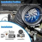 Air Intake Turbine Fan 2.5" Single Fan Universal Fit For Cars Trucks SUV USA