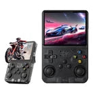 64GB Retro Handheld Game Console – Portable 2W Gaming System with Built-In Games, Orange-Red