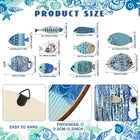 Coastal Fish Wall Decor – Colorful Ocean-Inspired Nautical Wall Art for Home & Beach House